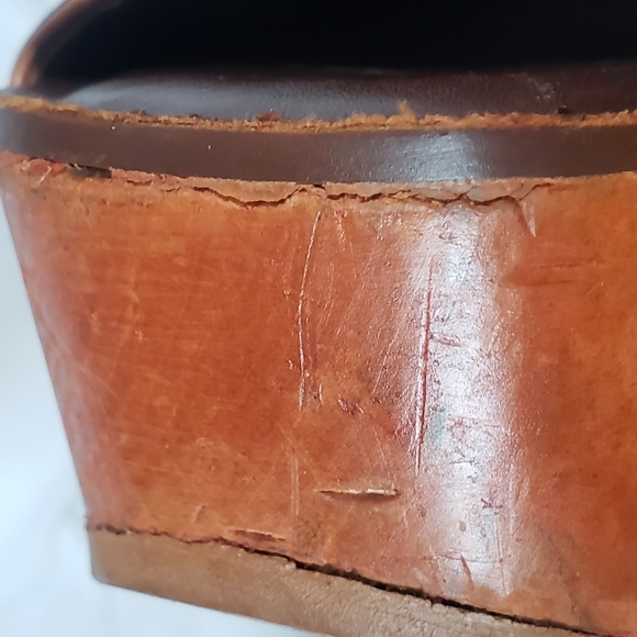 JEFFREY Campbell Women's Havana Leather Wood Wedge - Picture 9 of 14